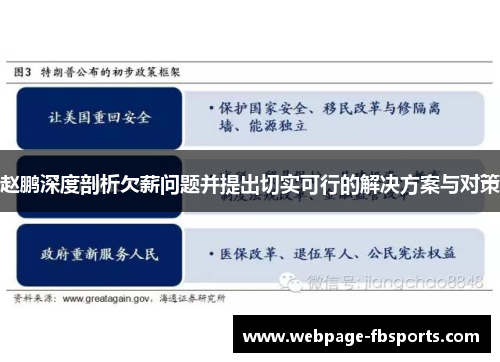 赵鹏深度剖析欠薪问题并提出切实可行的解决方案与对策